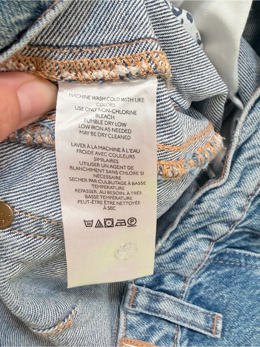 We The Free Good Luck Mid-Rise Barrel Jeans in Ultra Light Beam, size 29 - Picture 12 of 14